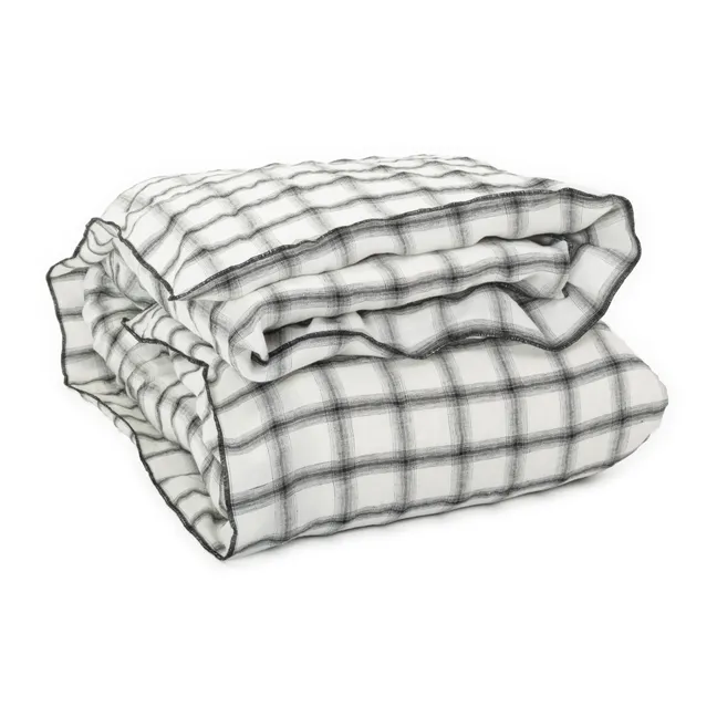 Highland Washed Linen Duvet Cover | White