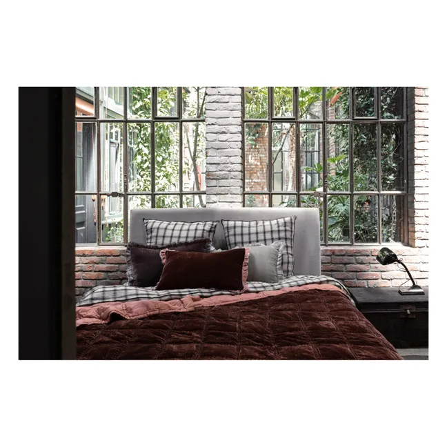 Housse de couette Highlands en lin lavé | Blanc