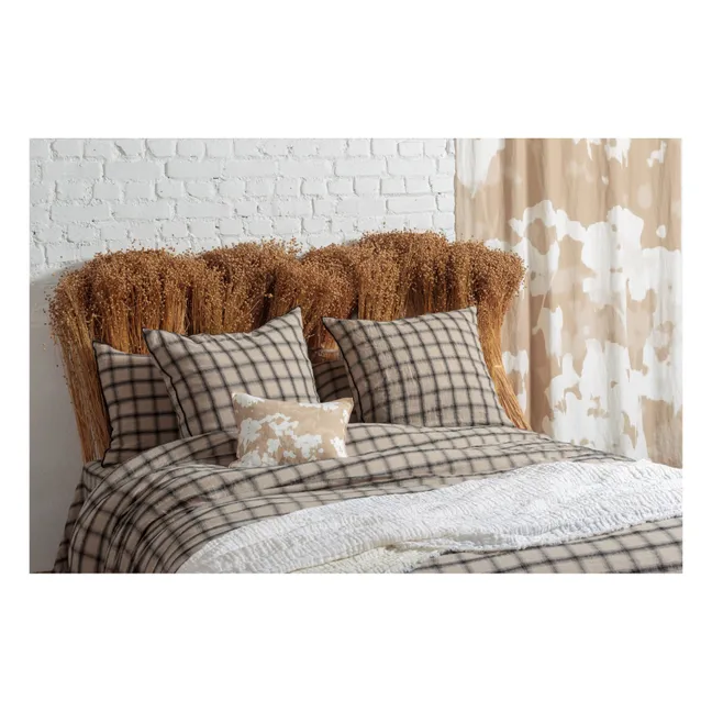 Funda nórdica de lino lavado Highlands | Beige rosado