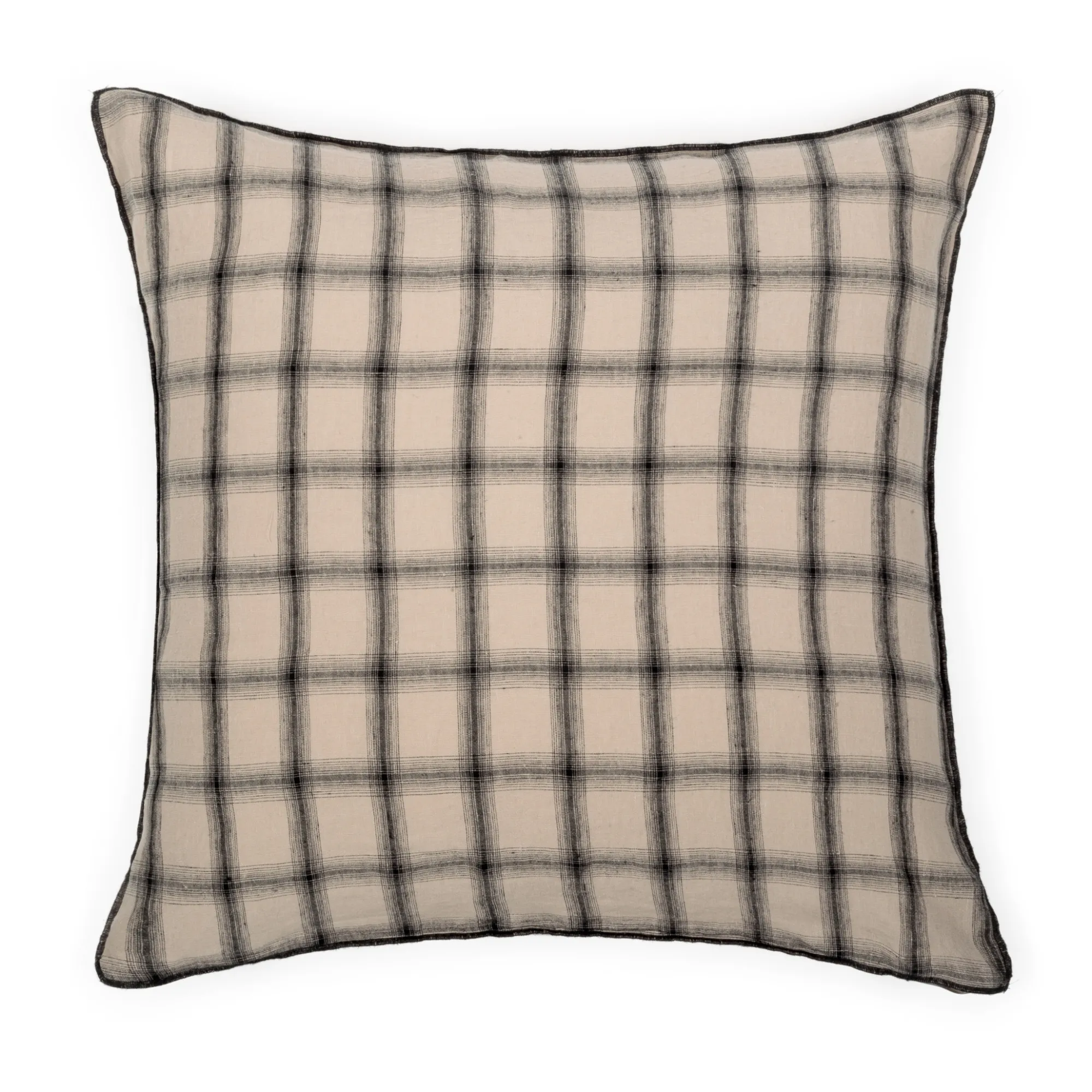 Le Monde Sauvage Beige Pink Highlands Washed Linen Pillowcase