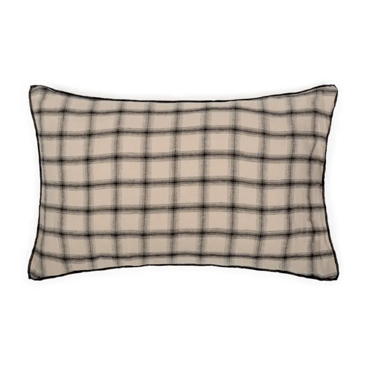 Funda de almohada de lino lavado Highlands | Beige rosado- Imagen del producto n°2