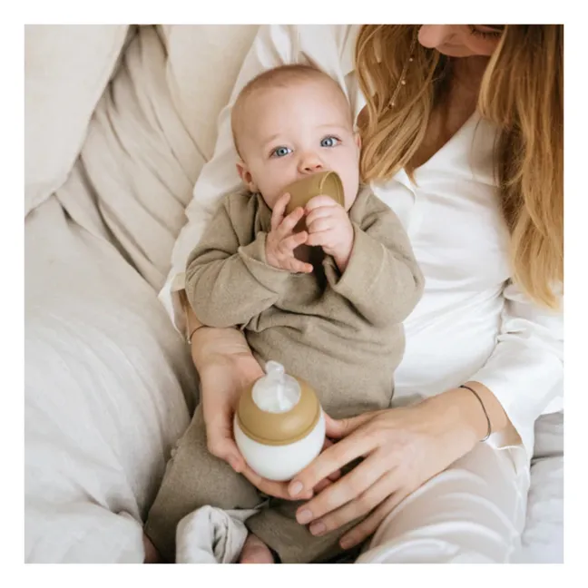 Fläschchen aus medizinischem Silikon und physiologischer Nuckel | Oat