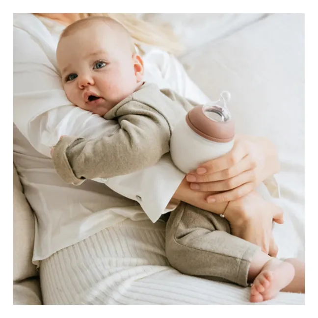 Fläschchen aus medizinischem Silikon und physiologischer Nuckel | Blossom