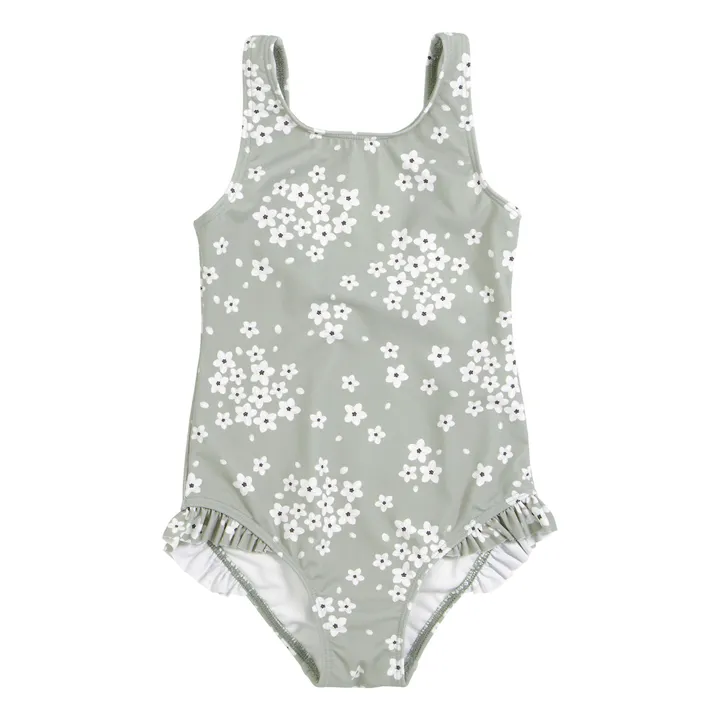 Recycled Nylon Floral Swimsuit | Sage- Product image n°0