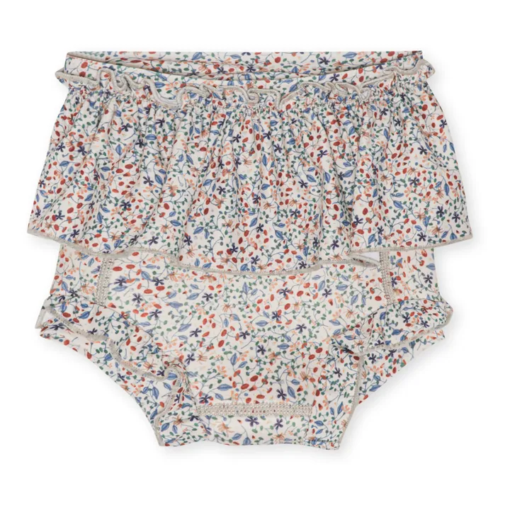 Culotte de Bain à Volants Bobbi | Bleu- Image produit n°0