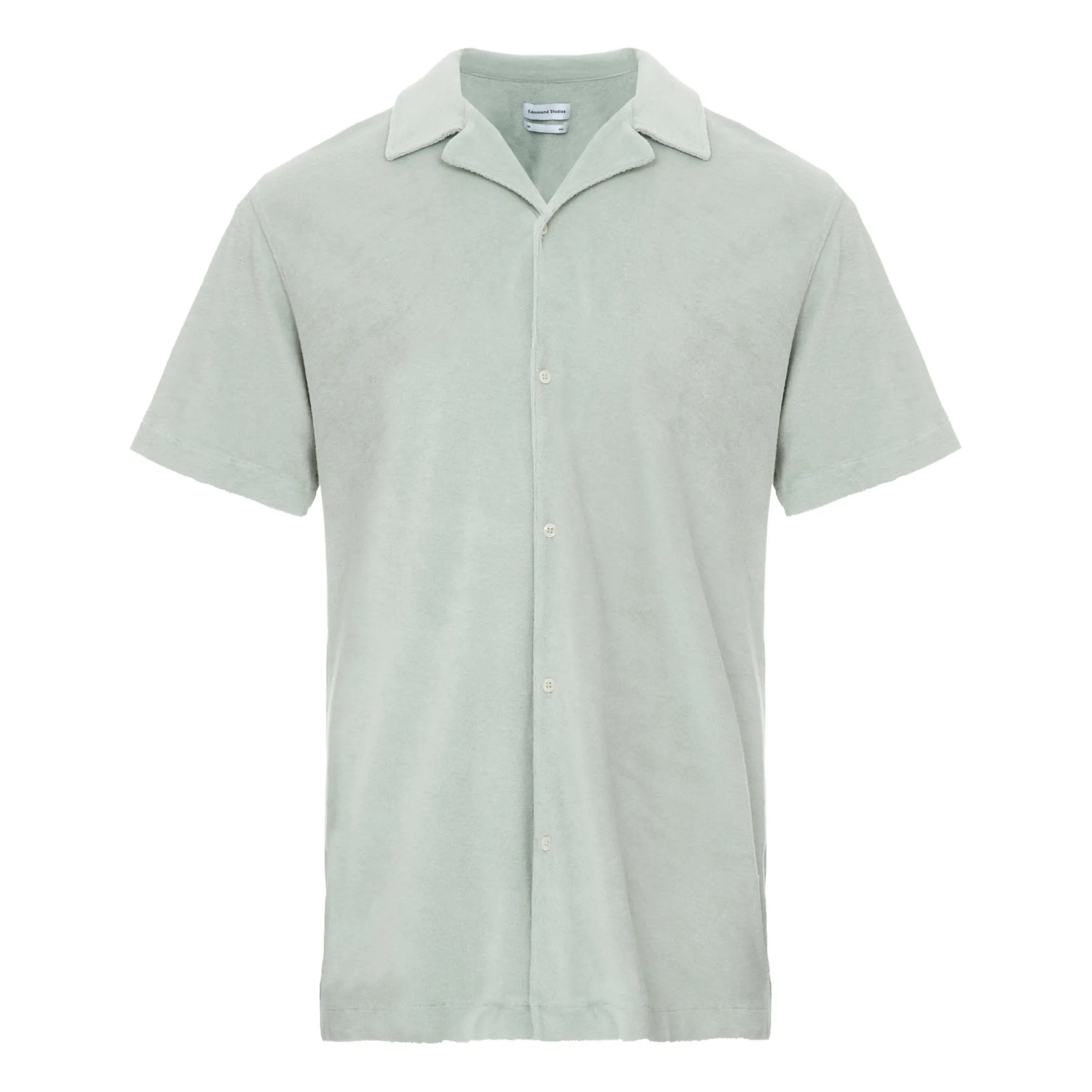 Edmmond Studios Sage Terry Cloth Short Sleeve Shirt