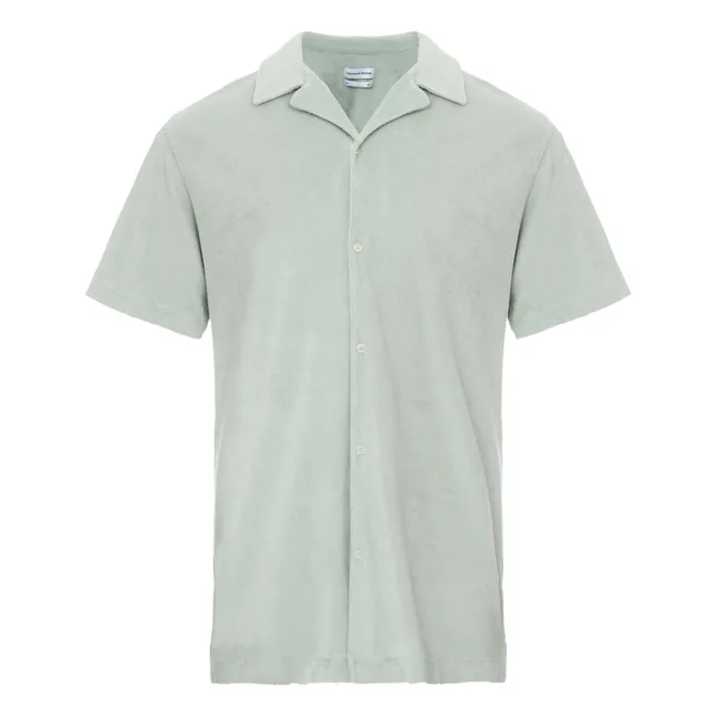 Terry Cloth Short Sleeve Shirt | Sage