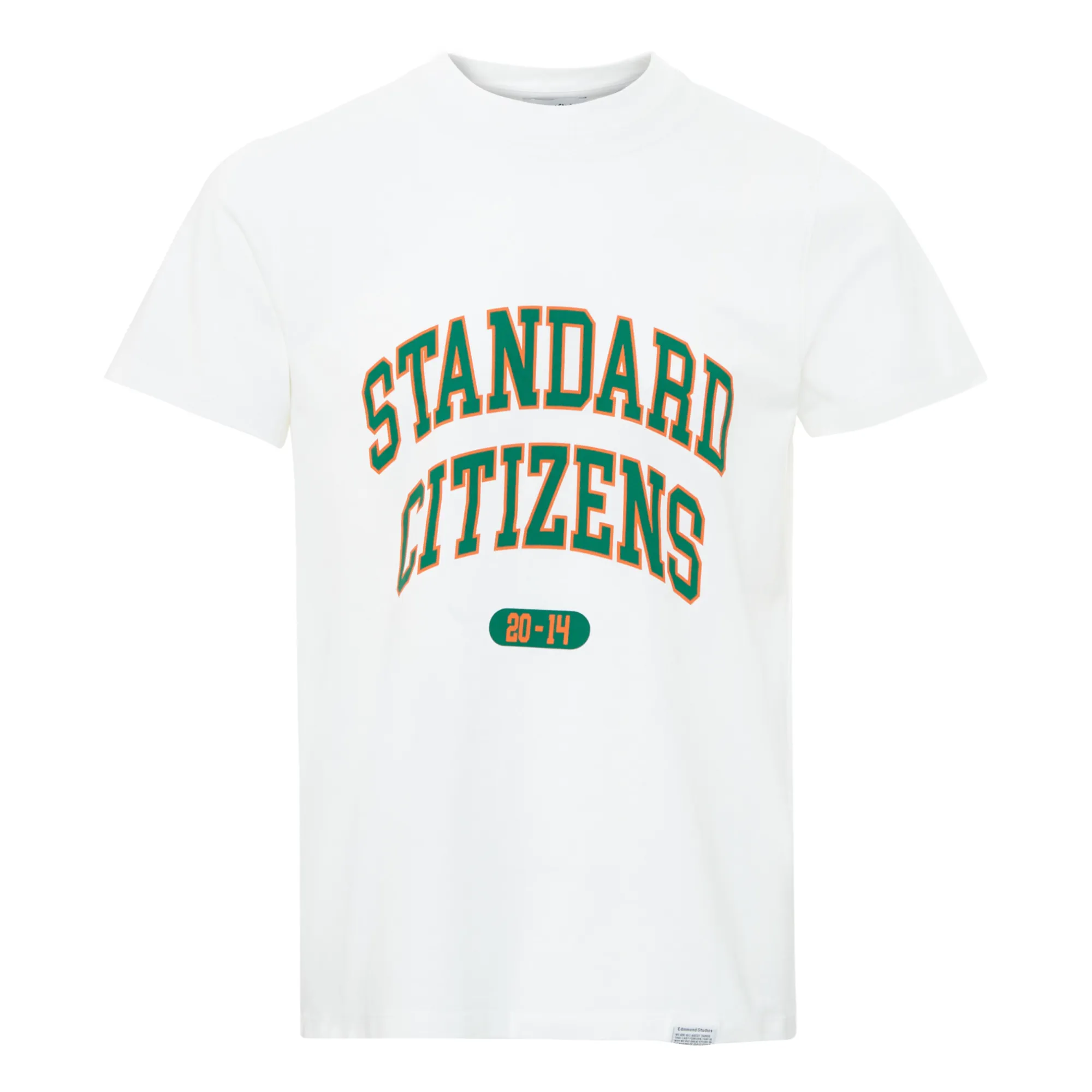 Edmmond Studios White College Arch T-Shirt