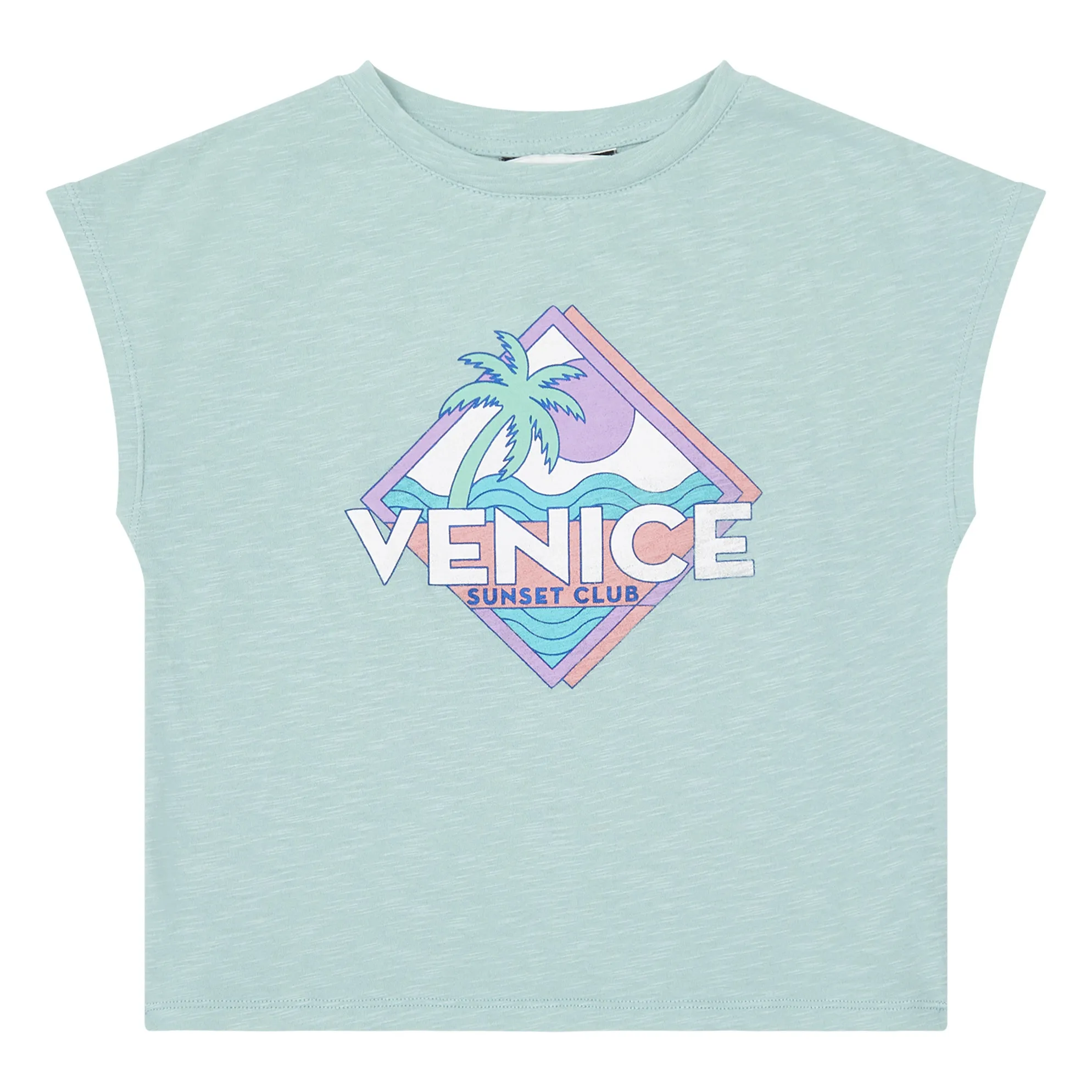 Hundred Pieces Girls Turquoise Organic Cotton Venice T-Shirt