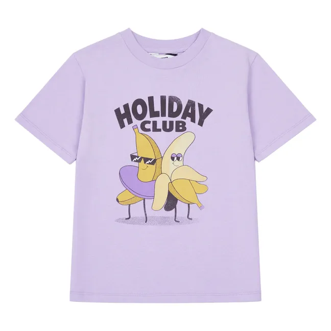 T-Shirt Holiday Club Girl Bio-Baumwolle | Lila