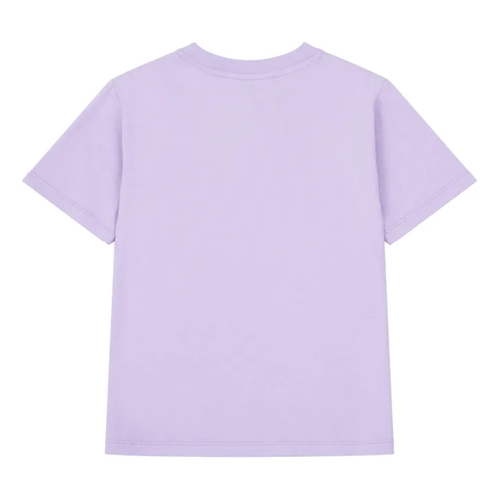 T-Shirt Holiday Club Girl Coton Bio | Lilas- Image produit n°5