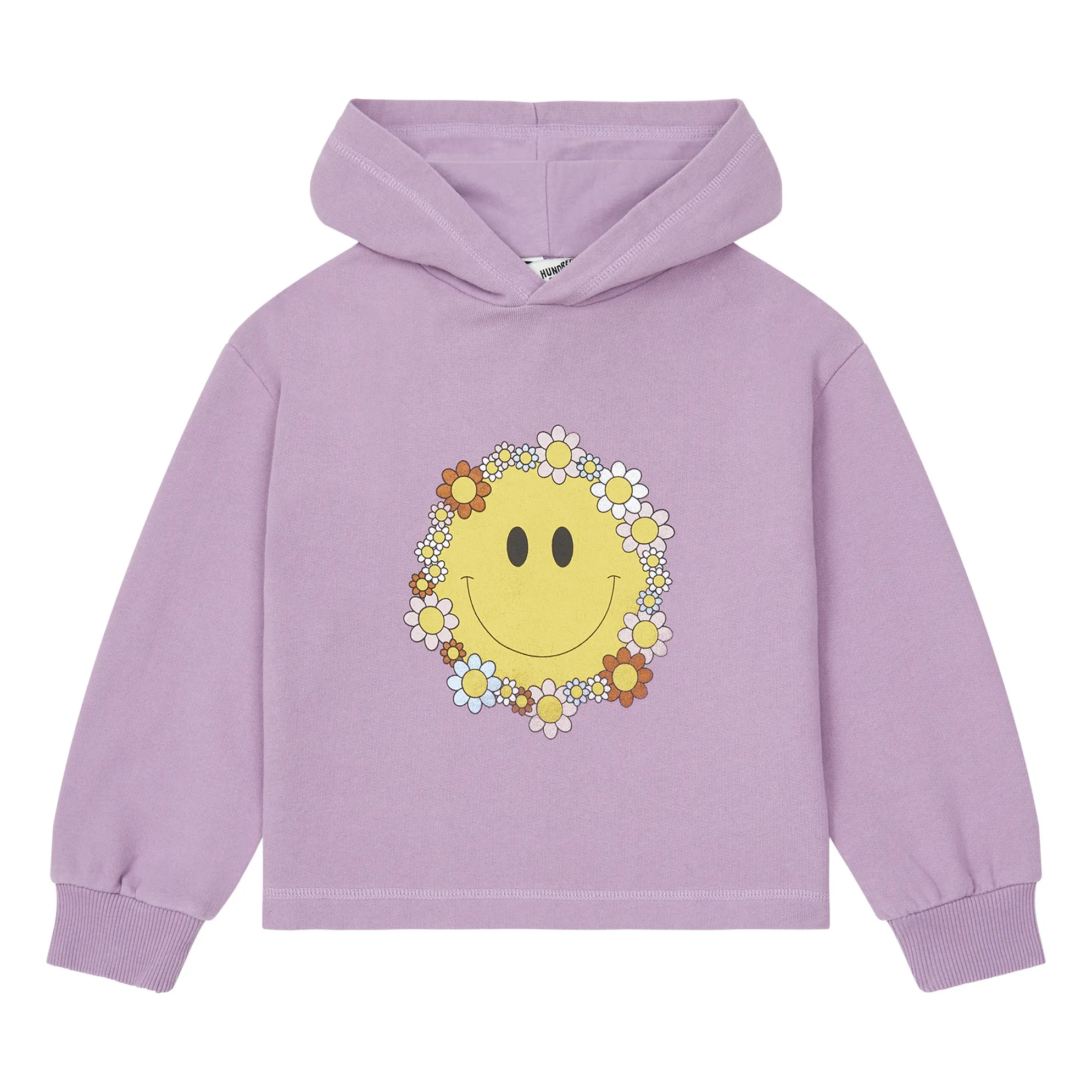 Hundred Pieces Mauve Organic Cotton Flowersmile Hoodie