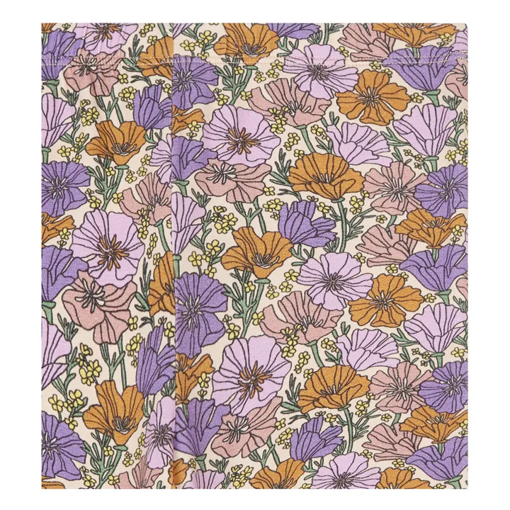 Legging Romance Flower Bio-Baumwolle | Orange- Produktbild Nr. 1