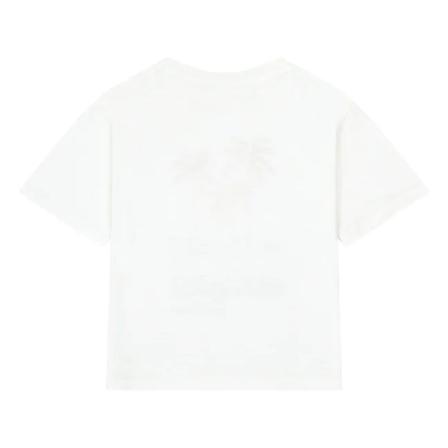 T-Shirt West Coast Bio-Baumwolle | Grauweiß