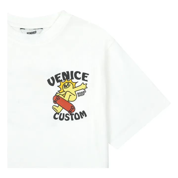T-Shirt Ampia Venice Custom in Cotone Organico | Bianco- Immagine del prodotto n°1