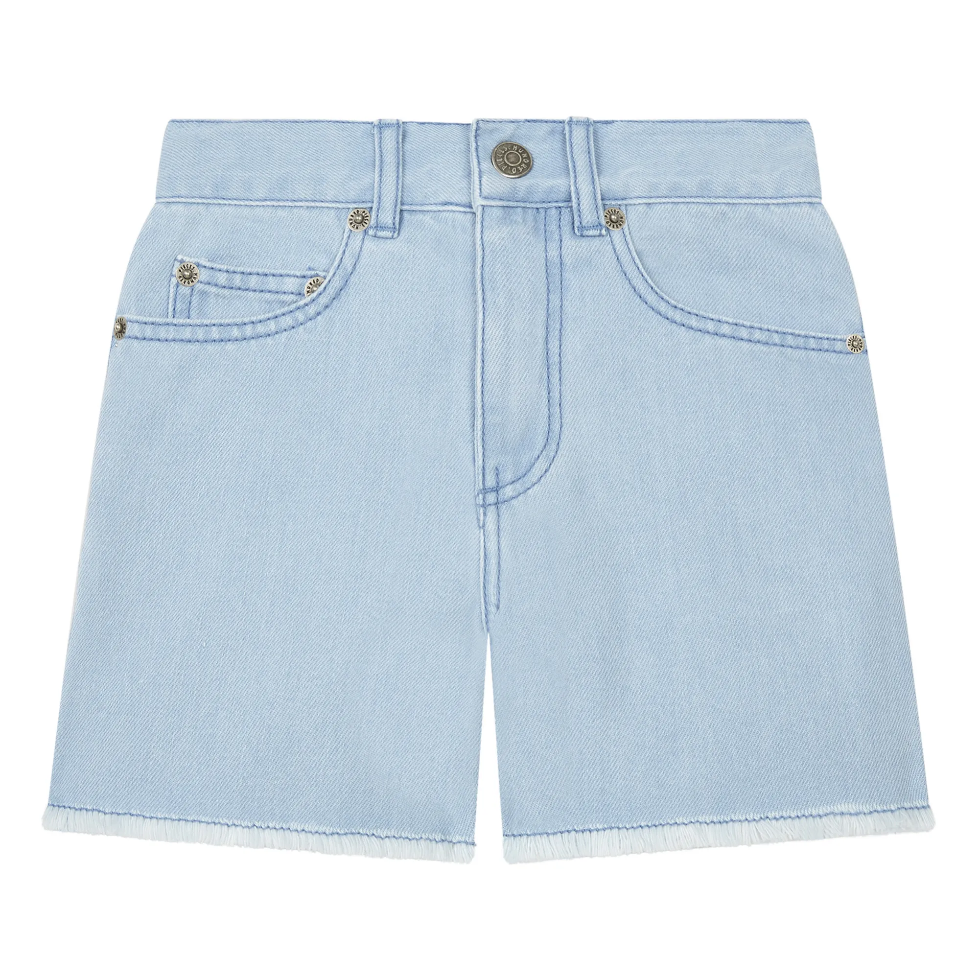 Hundred Pieces Blue Bleached Denim Shorts