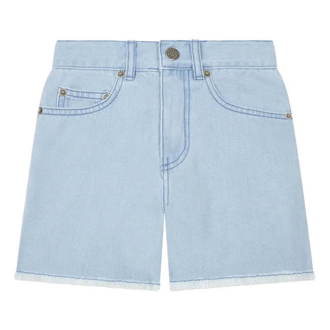 Short Denim Bleach | Bleu