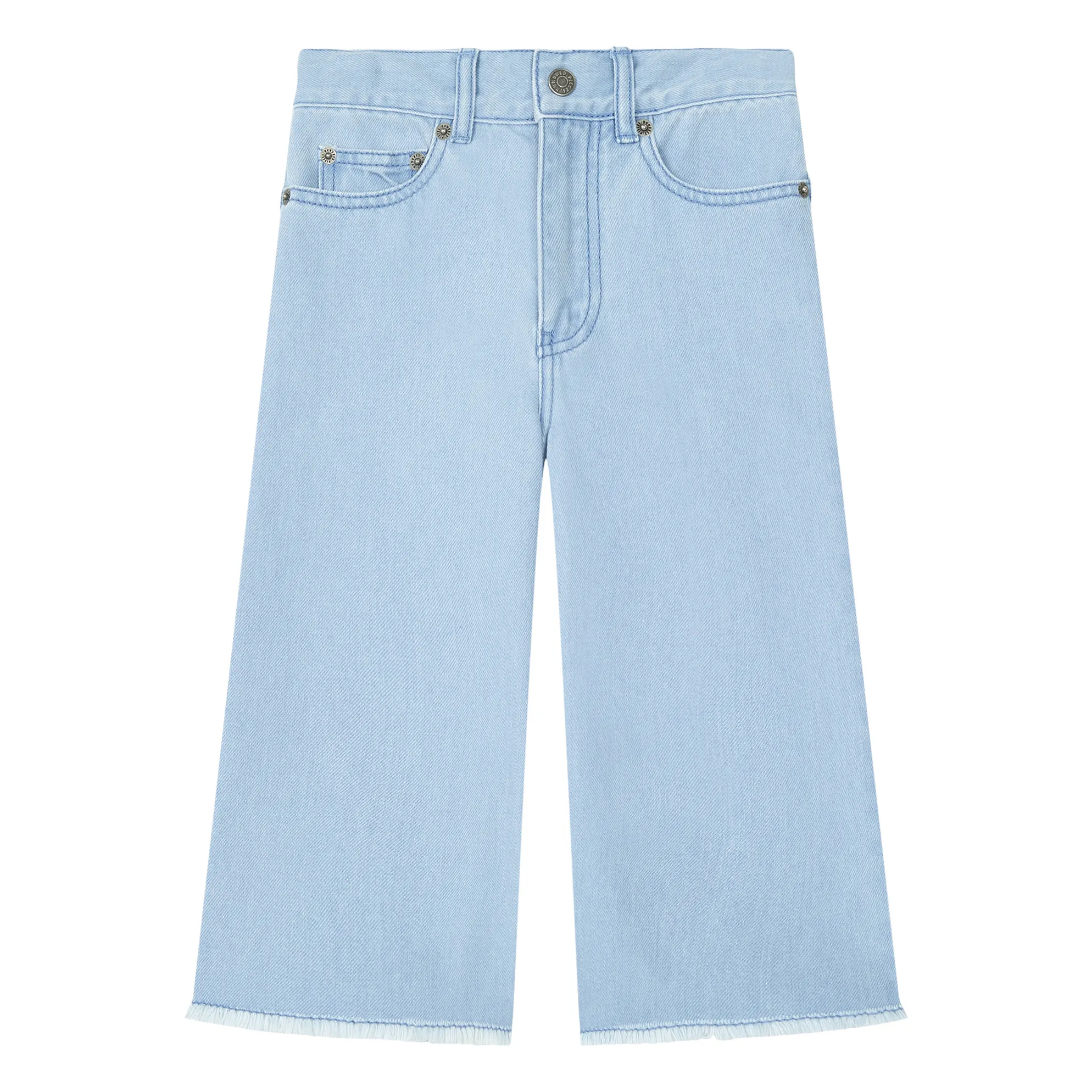 Hundred Pieces Blue Flared Bleached Denim Jeans