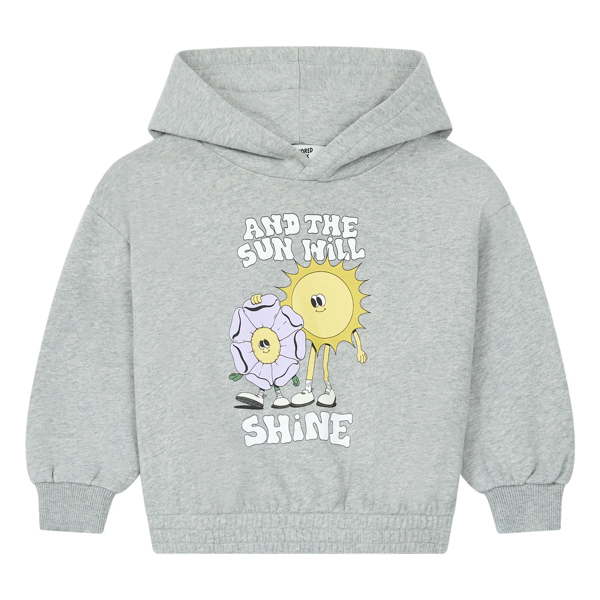 Hundred Pieces Heather Grey Organic Cotton Sunshine Lauren Martin Hoodie