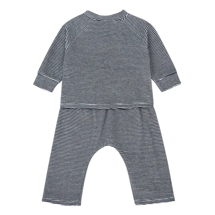 Velvet Pyjama Set | Navy blue- Product image n°2