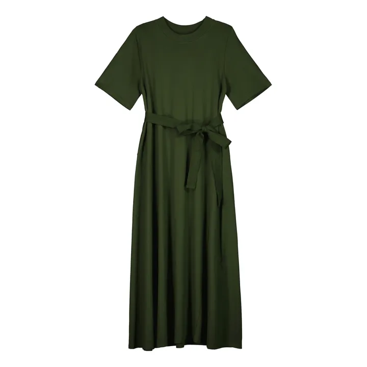 Kowtow - Organic Cotton Swing Dress - Dark green | Smallable