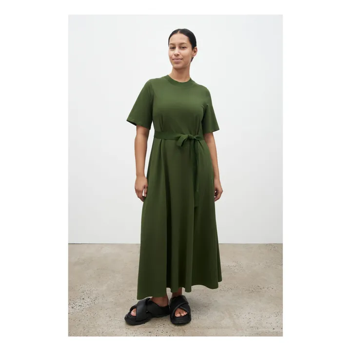 Kowtow - Organic Cotton Swing Dress - Dark green | Smallable