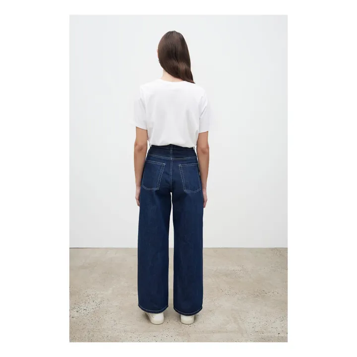 Pantalón de algodón orgánico Sailor | Azul índigo- Imagen del producto n°5