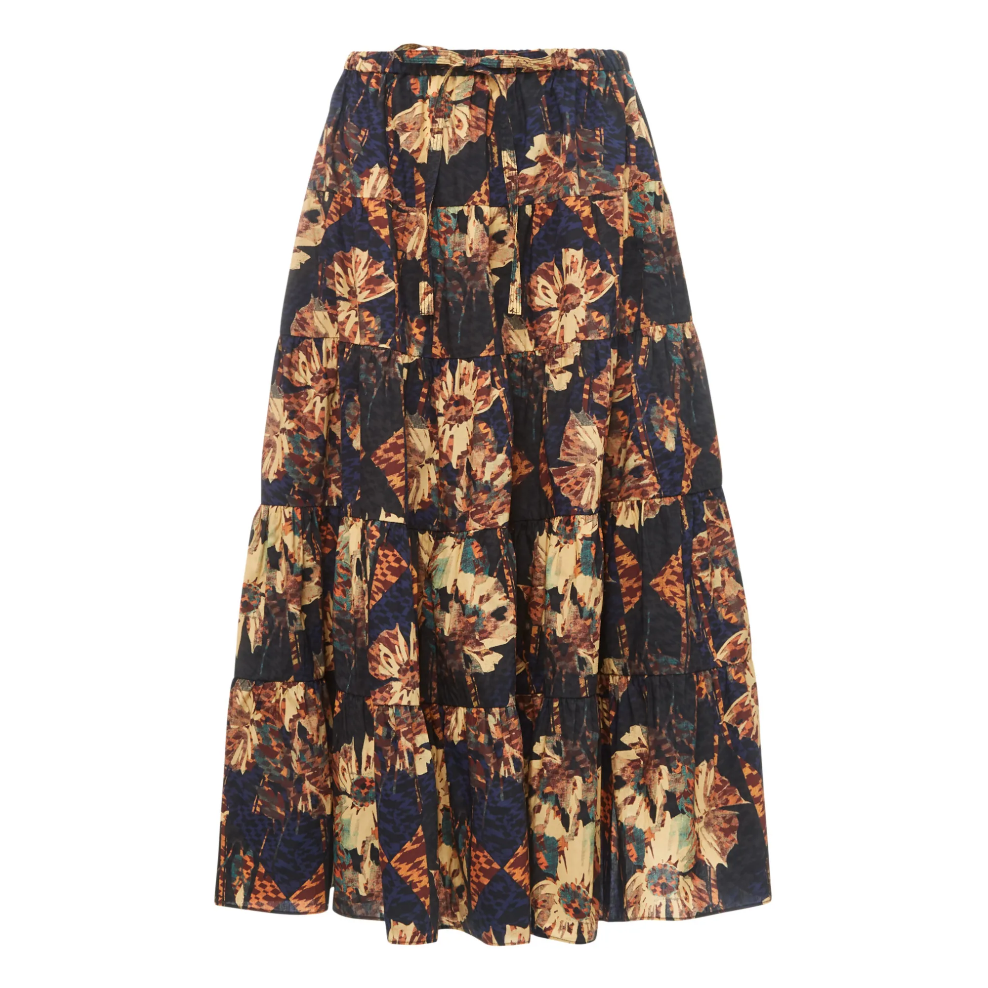Ulla Johnson Navy Blue Makana Skirt