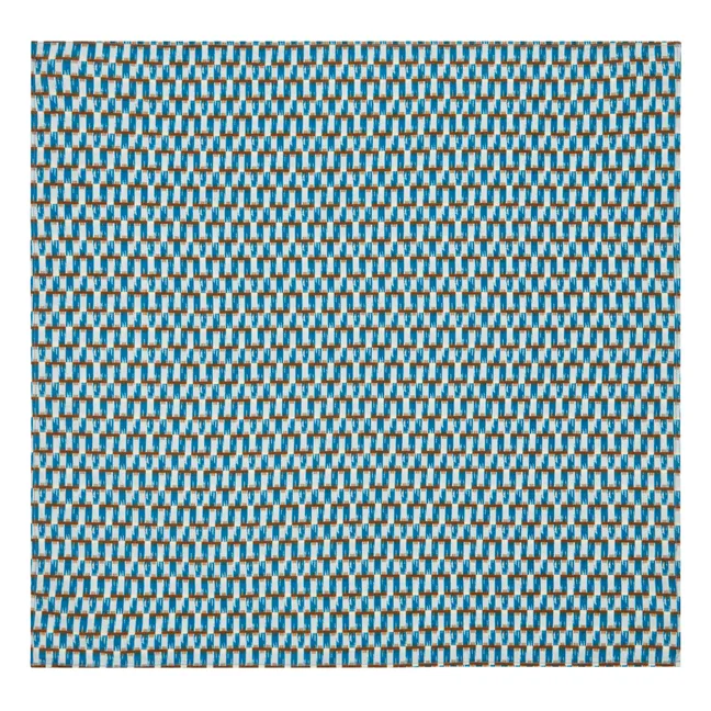 Bufanda de estampado geométrico | Azul