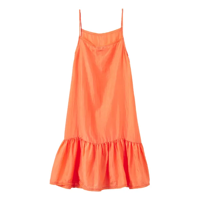 Robe à Bretelles Soie Grape | Orange