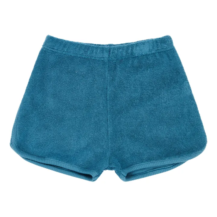 Leek Terry Cloth Shorts | Blue- Product image n°0