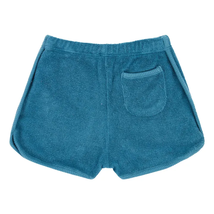 Leek Terry Cloth Shorts | Blue- Product image n°1