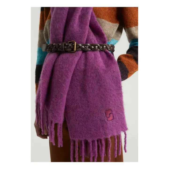 Sciarpa Soft in alpaca | Viola- Immagine del prodotto n°2