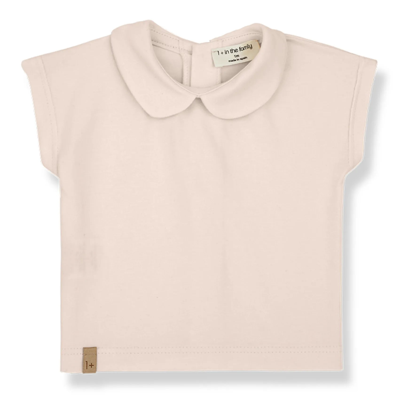 1+ In The Family Pale Pink Luna Organic Cotton Short Sleeve Blouse