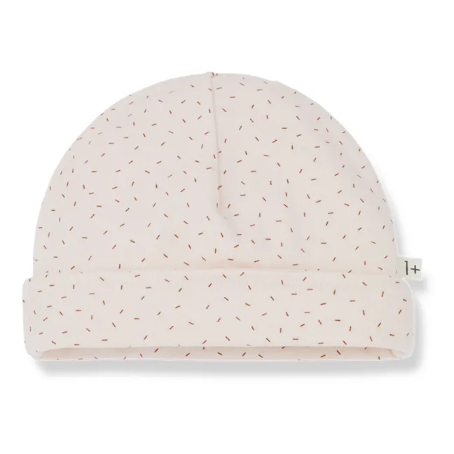 Printed Muri beanie | Pale Pink
