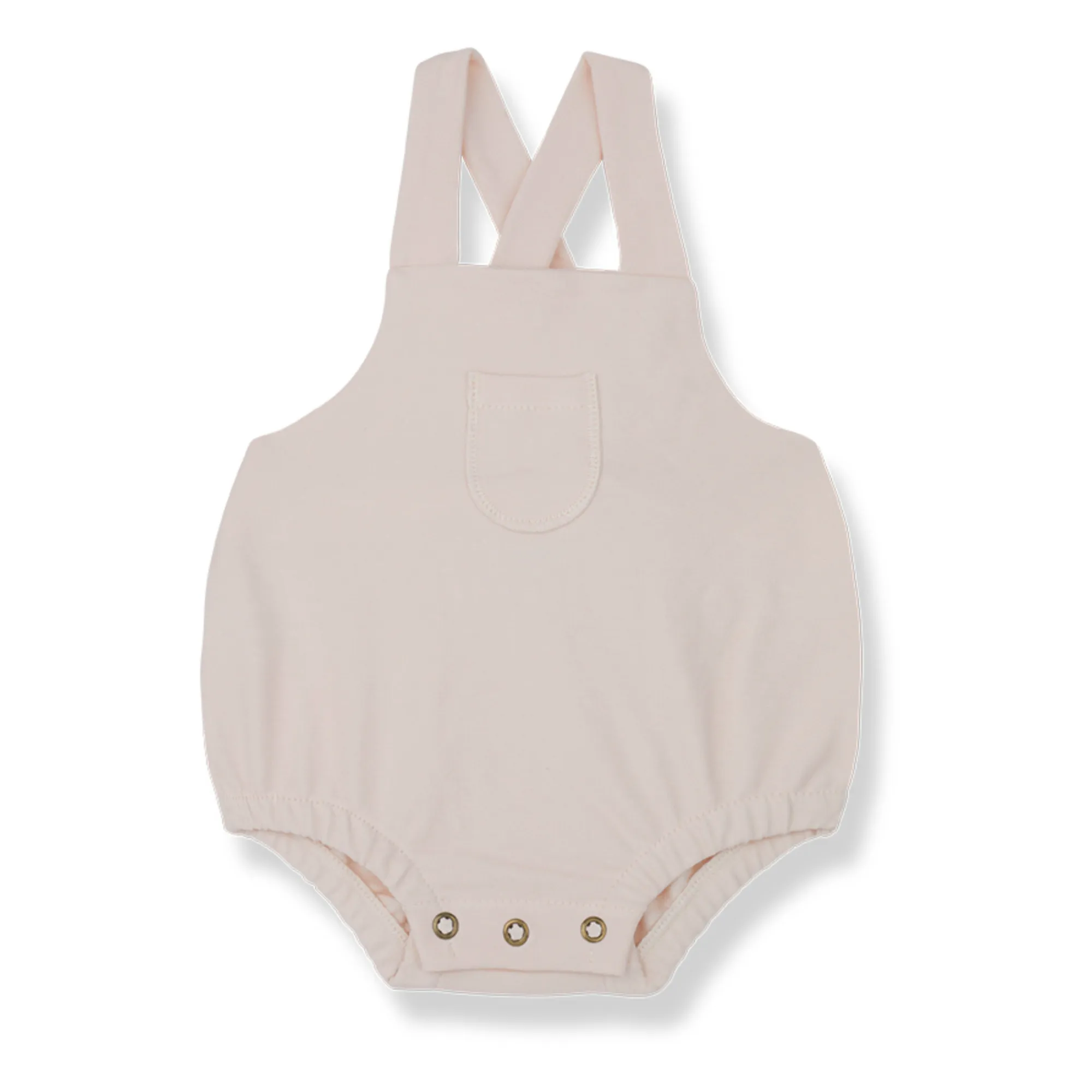 1+ In The Family Pale Pink Dean Strap Romper