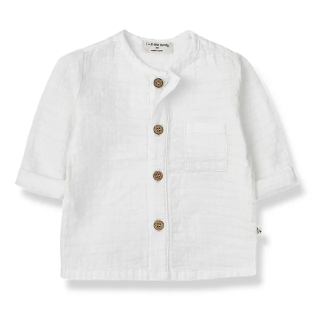 Long Sleeve Collar Shirt | Off white