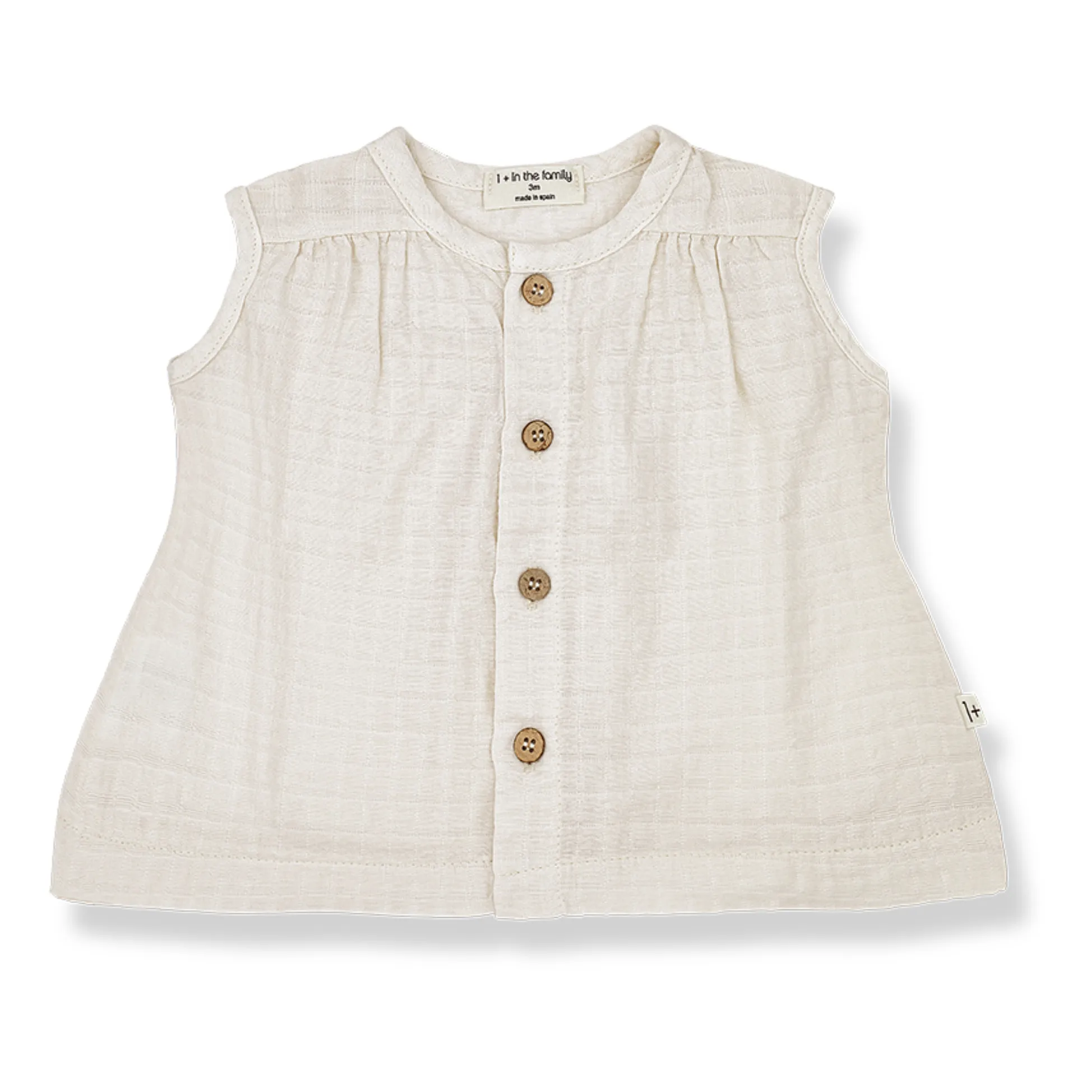 1+ In The Family Ecru Floral Print Onesie & Bloomers