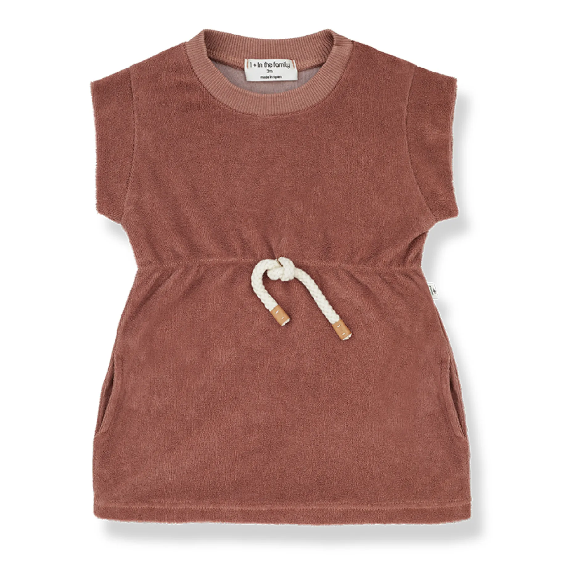 1+ In The Family Dusty Pink Gazel Terry Cloth Dress