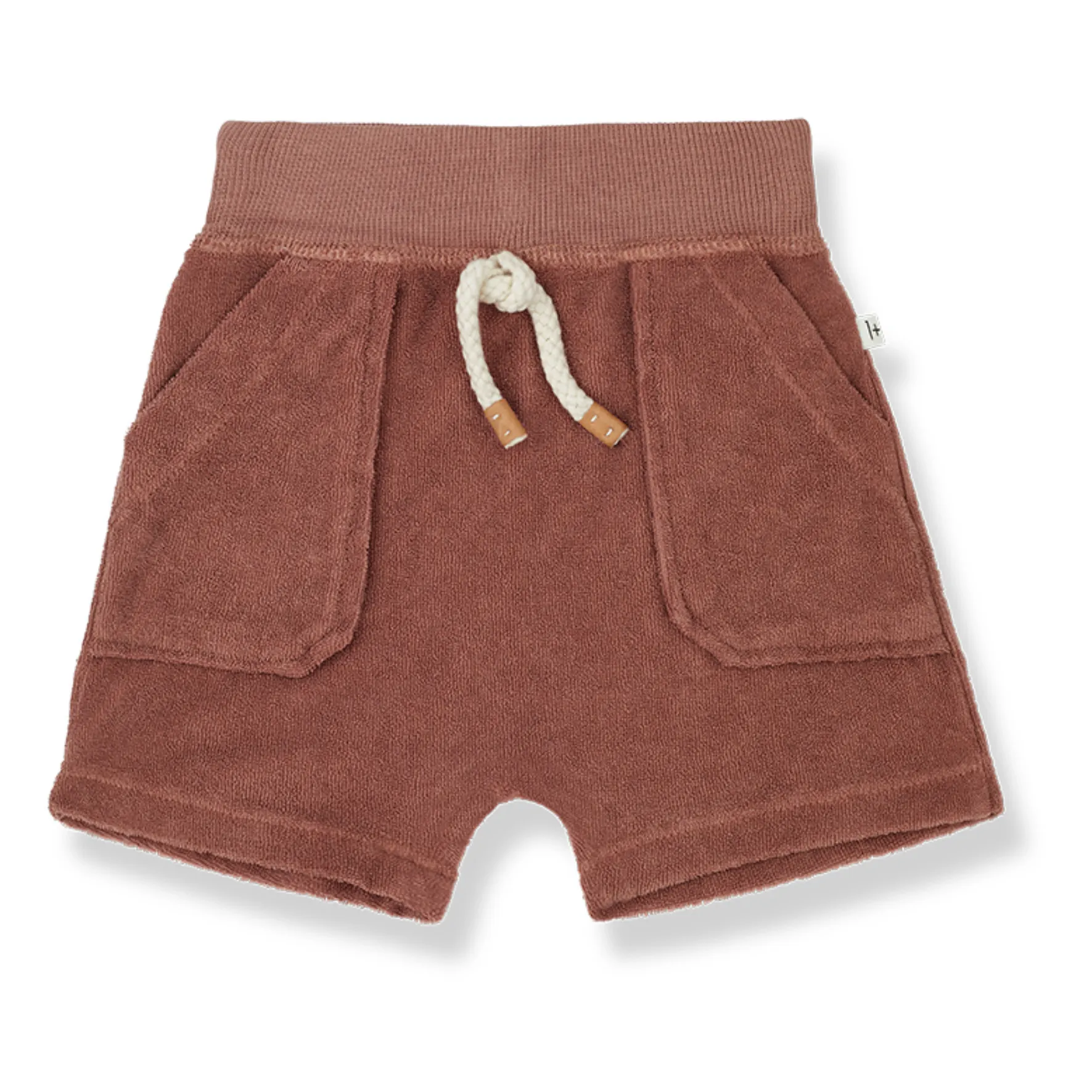 1+ In The Family Dusty Pink Sardine Terry Cloth Bermuda Shorts