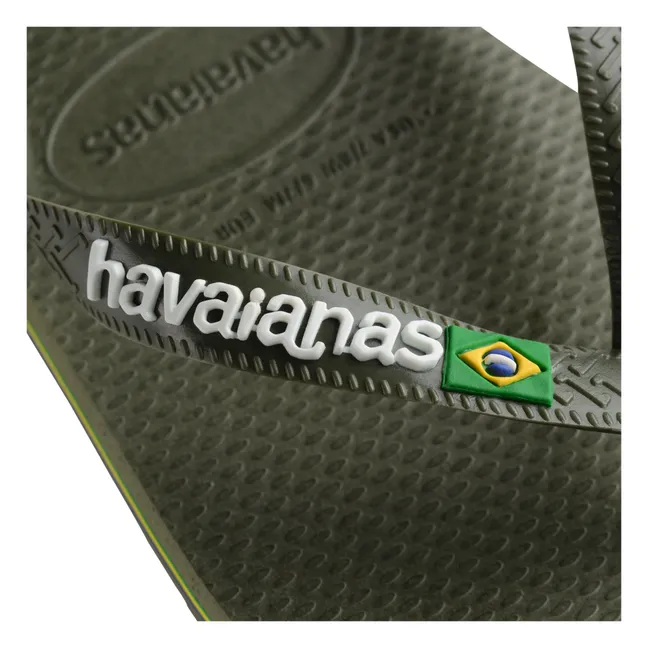 Brasil Logo Flip Flops | Grün