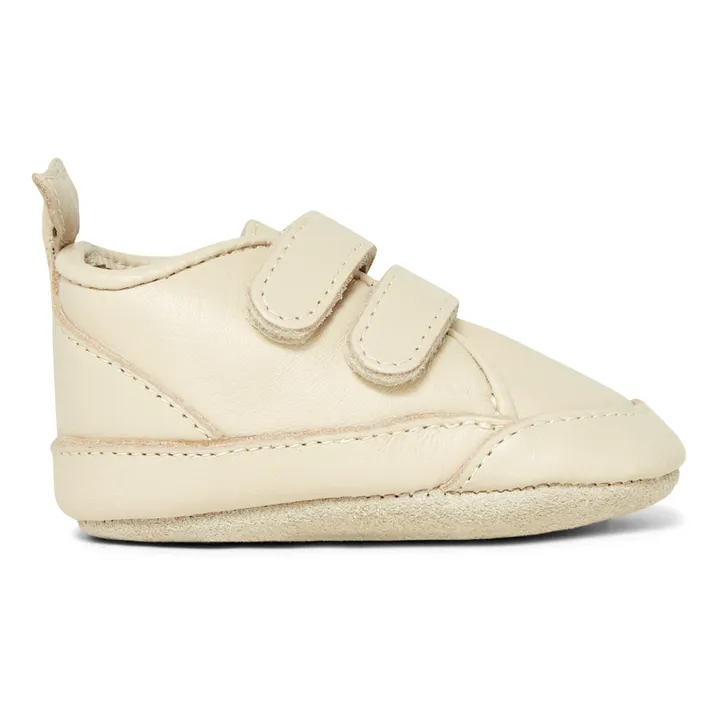 Levin Leather Velcro Sneakers | Cream- Product image n°0