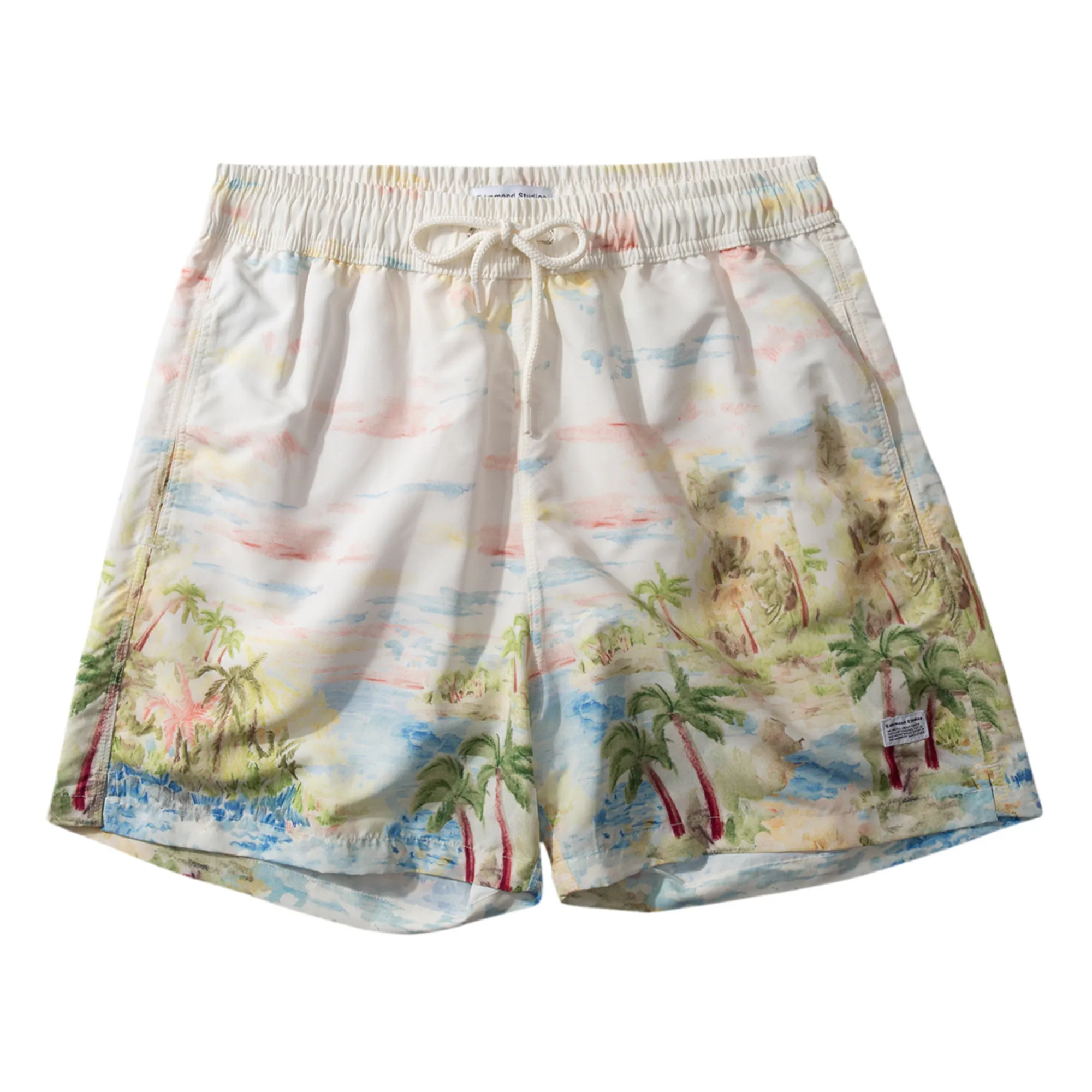 Edmmond Studios Ecru Classic Summer Shorts