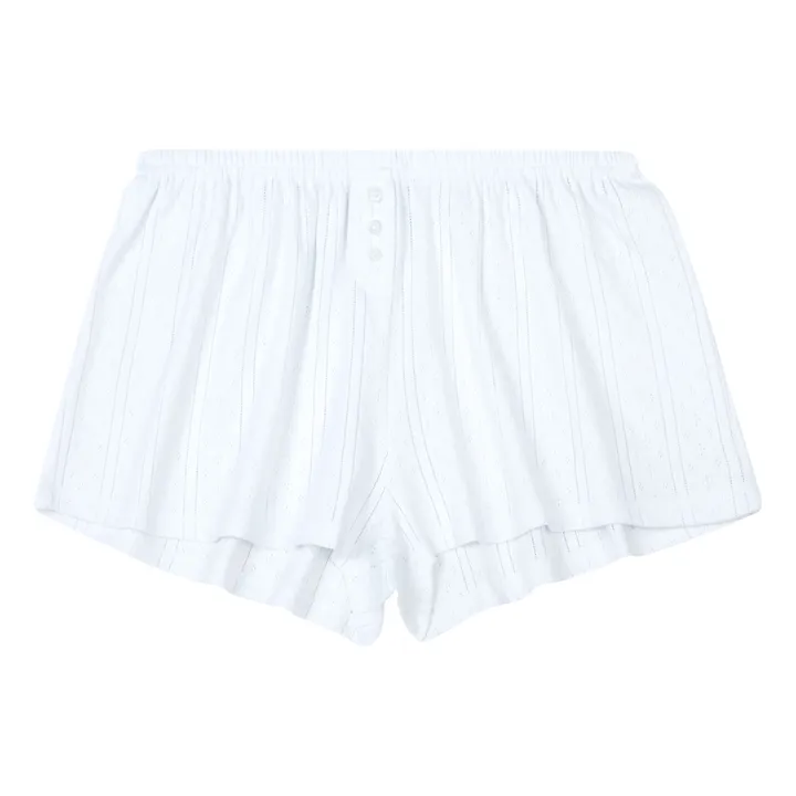 Shorts gepunktet Bio-Baumwolle | Weiß- Produktbild Nr. 0