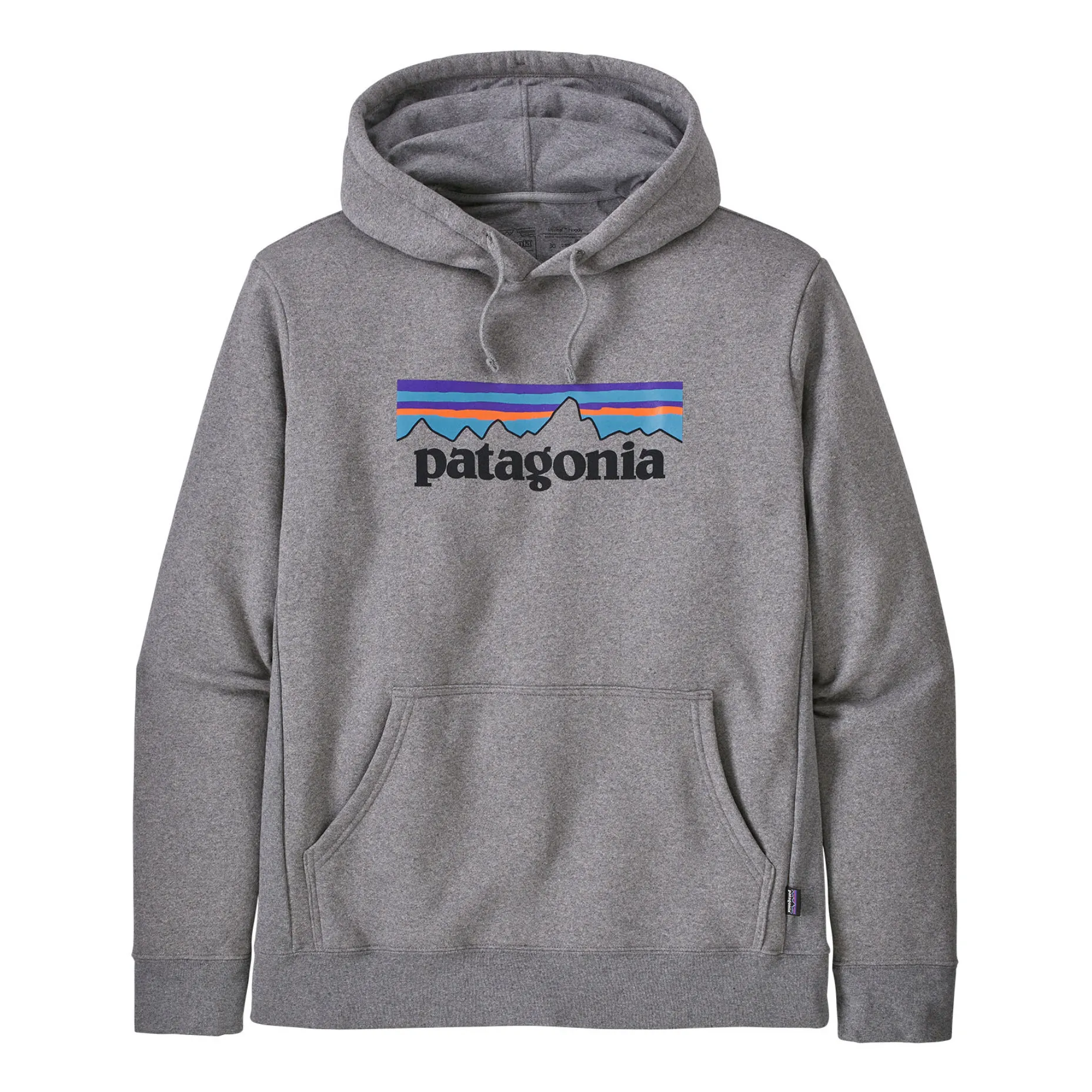 Patagonia Dark Heather Grey Logo Hoodie - Adult Collection