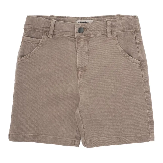 Pantalón corto Denim | Marrón