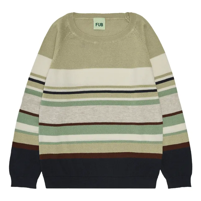 Organic Cotton Fine Knit Raglan Sweater | Sage