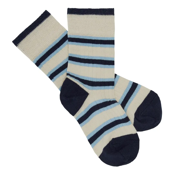 Gestreifte Socken | Navy- Produktbild Nr. 0