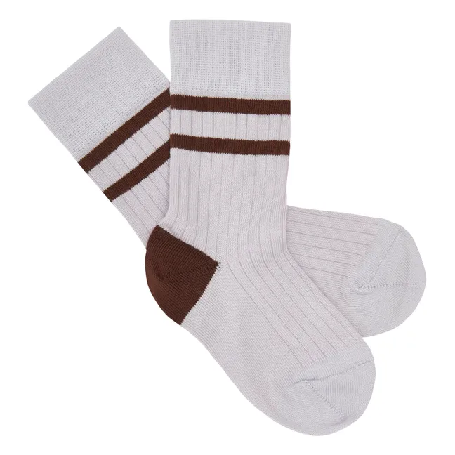 Chaussettes Rib | 	Lilas