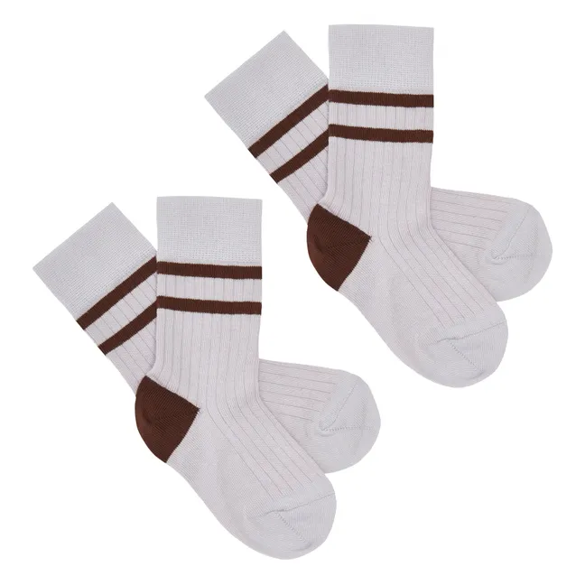 Chaussettes Rib | 	Lilas